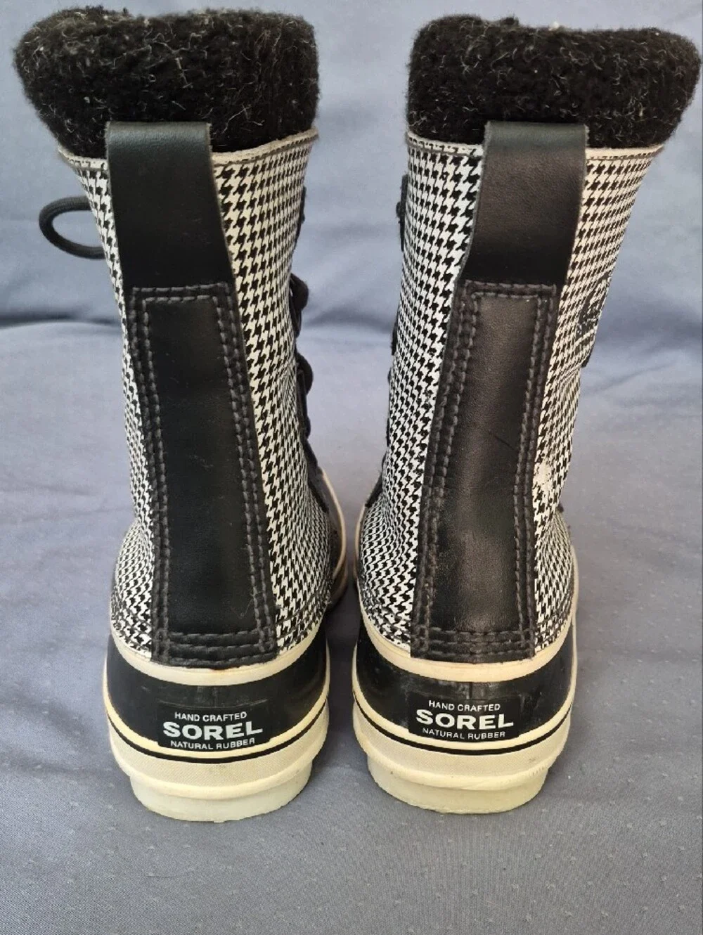 Sorel PAC 1964 Women’s 6 Classic Houndstooth Waterproof Winter Boots Heavy Duty